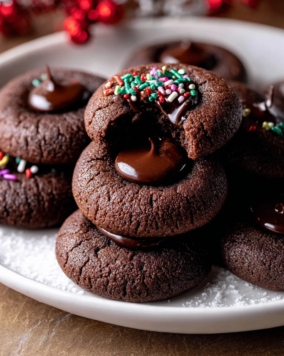 Chocolate Thumbprint Cookies Recipe - Irresistible Treat!