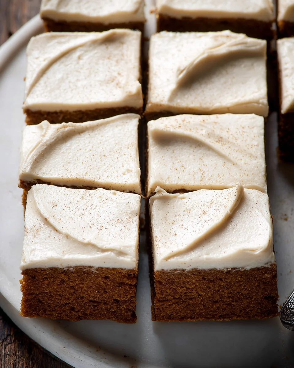 Best Frosted Non-Alcohol Gingerbread Brownies Recipe