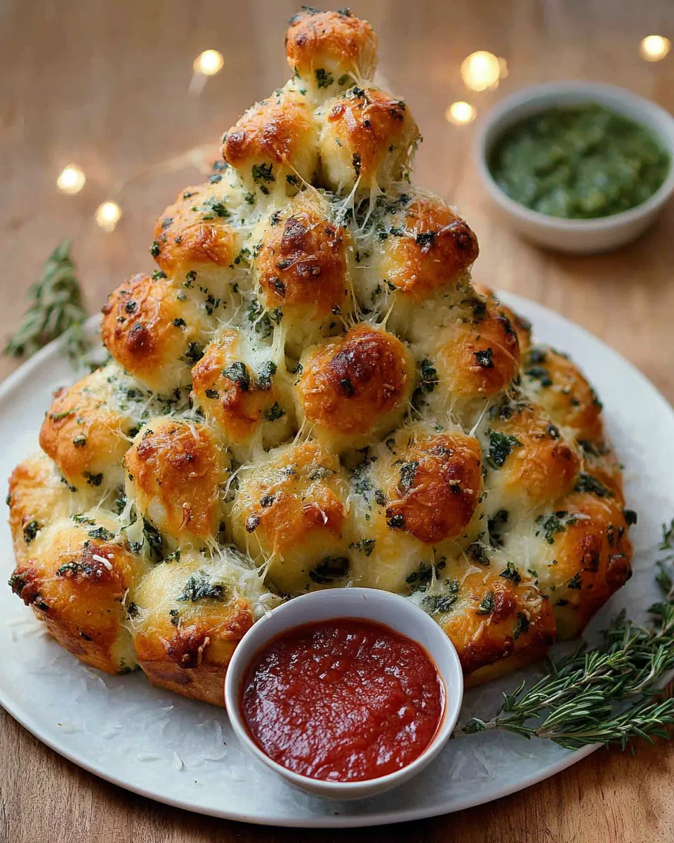 Cheesy Christmas Tree Bread: Festive Holiday Recipe Delight