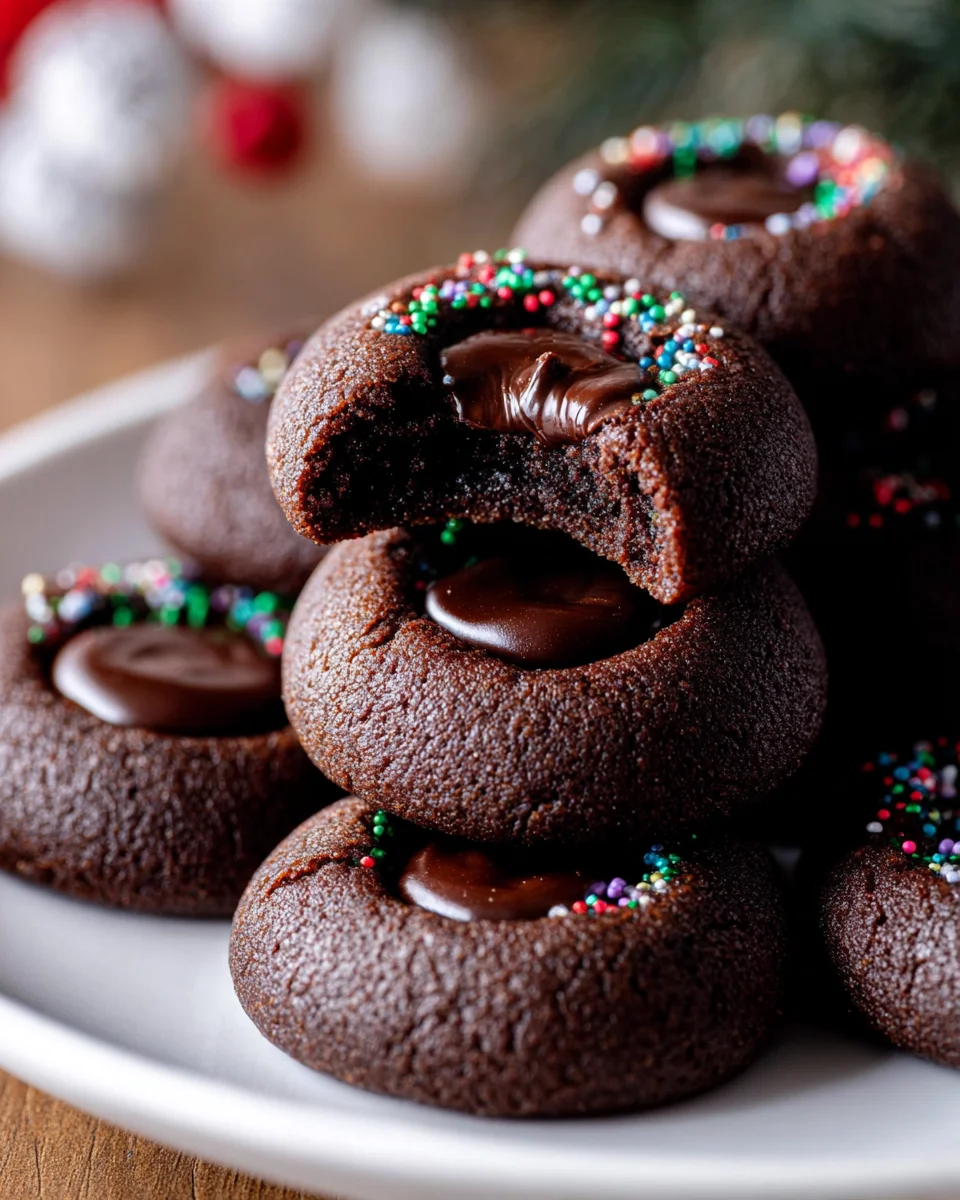 Chocolate Thumbprint Cookies Recipe - Irresistible Treat!
