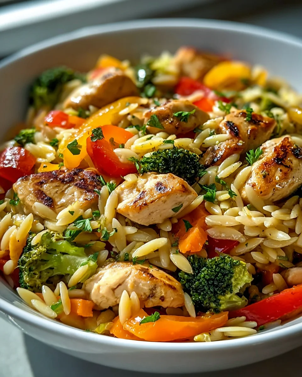 Lemon Chicken Orzo Stir Fry: A Flavorful Veggie Delight
