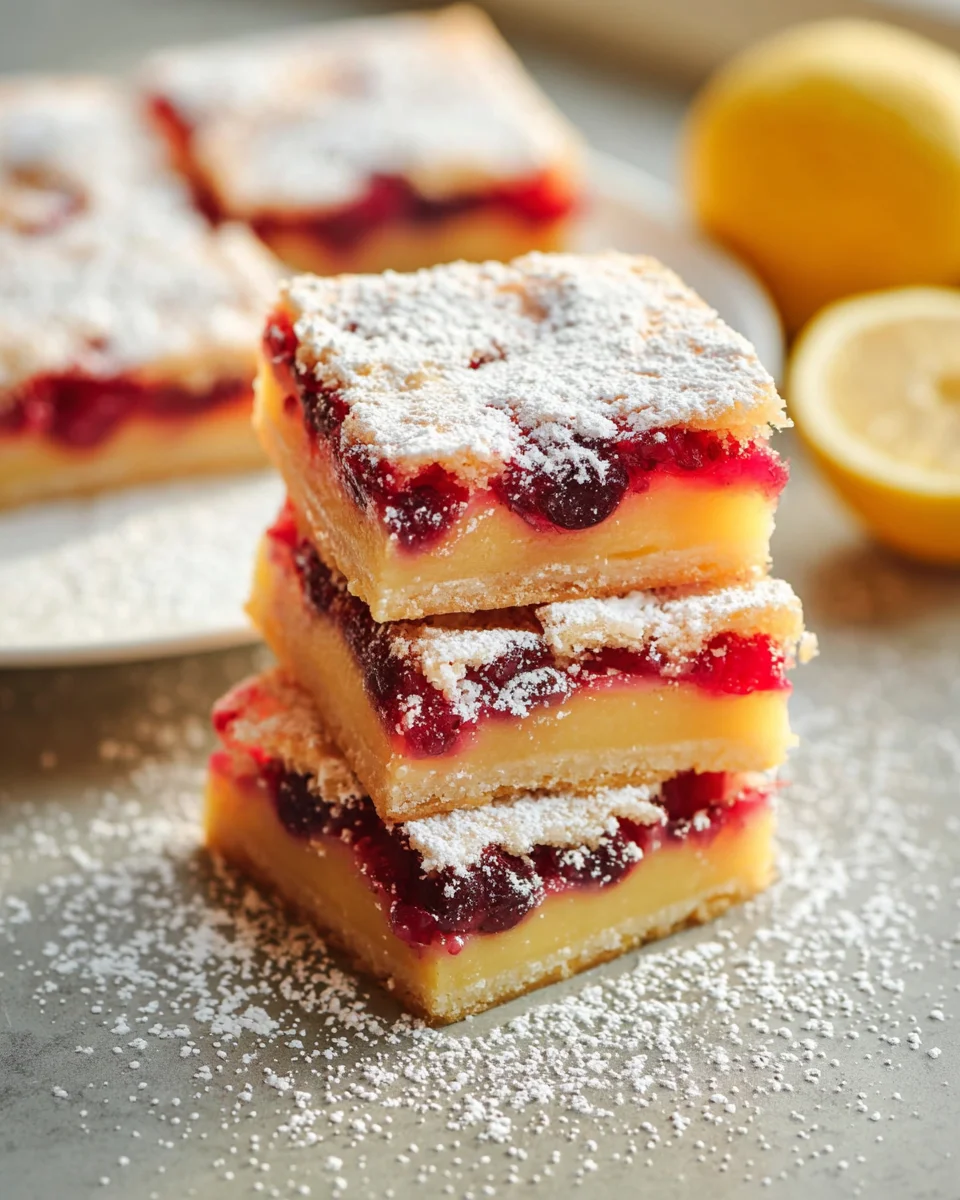 Cranberry Lemon Bars: Tangy, Sweet & Easy Dessert Recipe