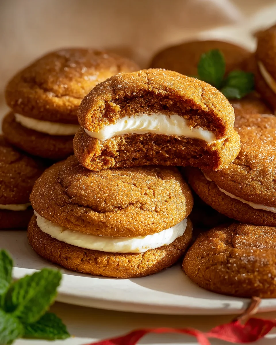 Delicious Gin Extract Gingerbread Cheesecake Cookies Recipe