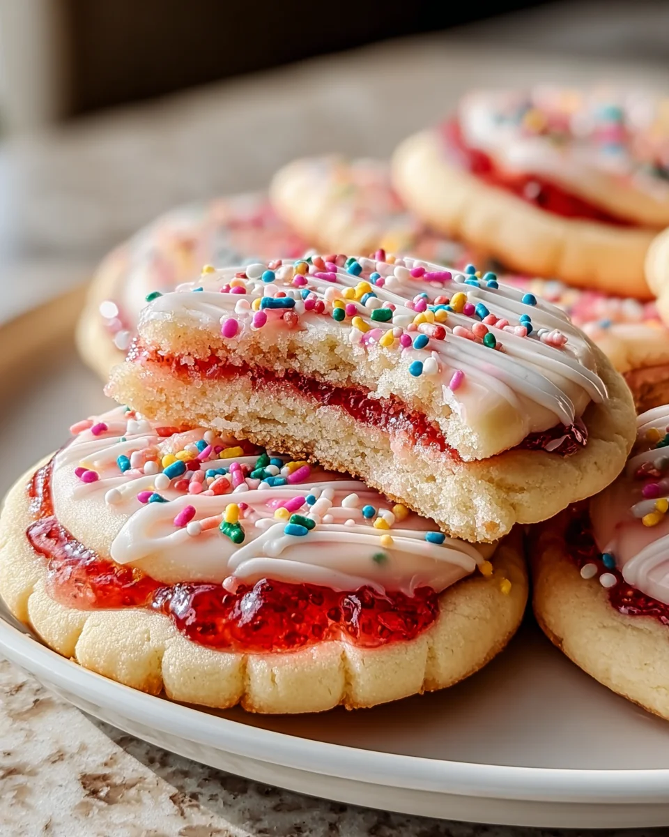 Delicious Strawberry Pop Tart Sugar Cookies Recipe to Try!