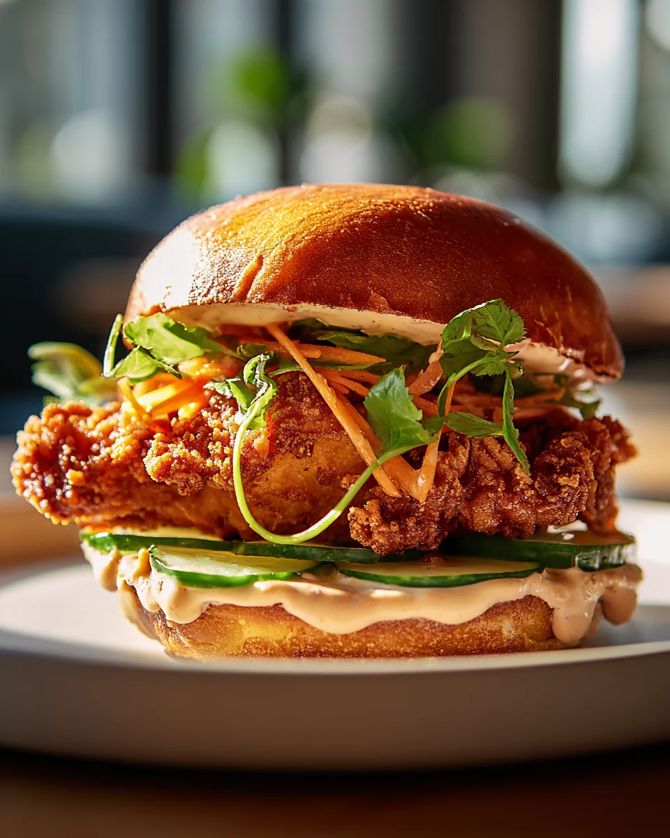 Crispy Thai Fried Chicken Sandwich Recipe You’ll Love!