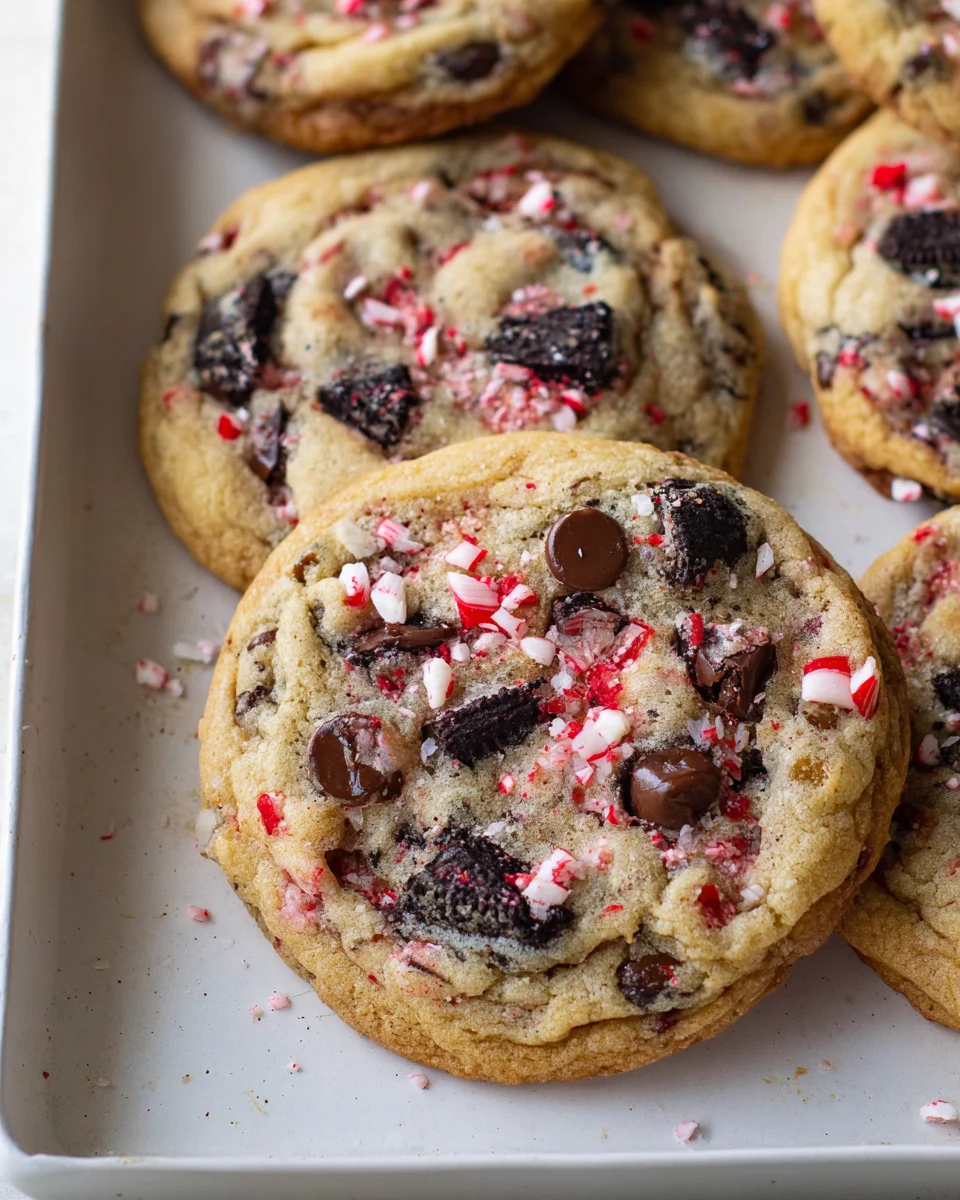 Oreo Peppermint Chocolate Chip Cookies: Festive & Delicious!
