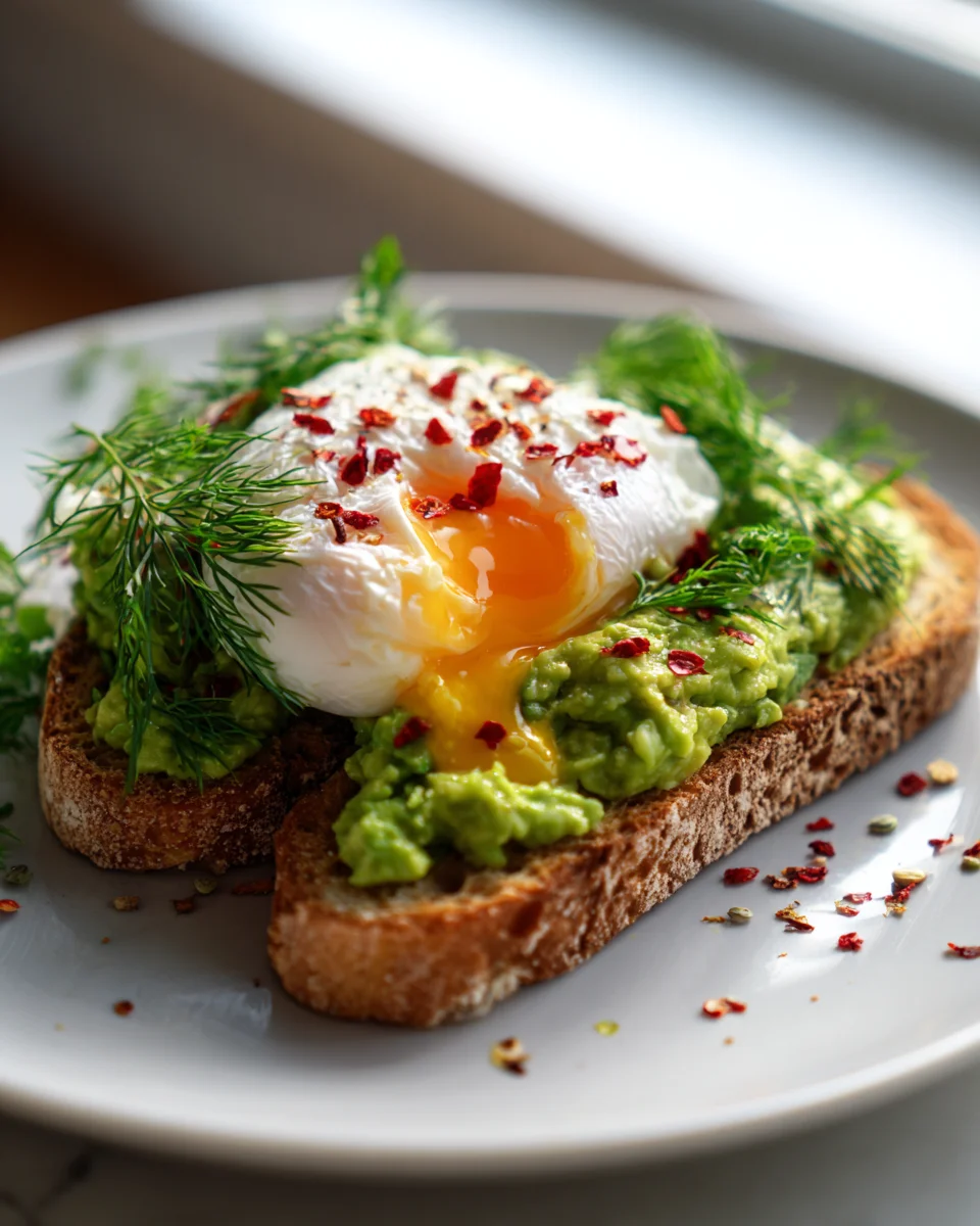Healthy Avocado Toast with Poached Egg - Quick Recipe!