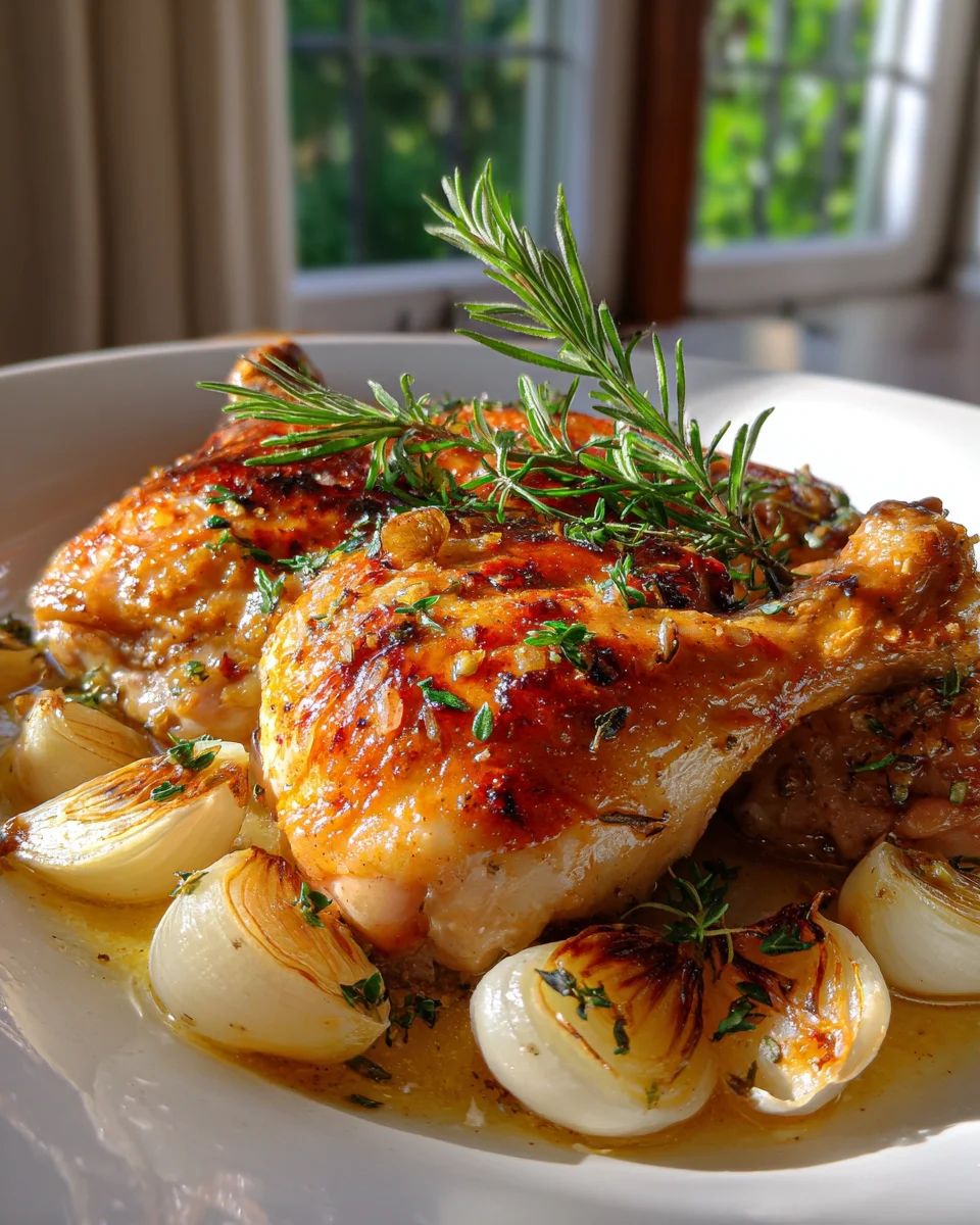 Juicy Roasted French Garlic Chicken: A Family Favorite