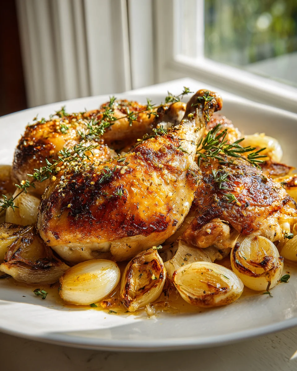 Juicy Roasted French Garlic Chicken: A Family Favorite