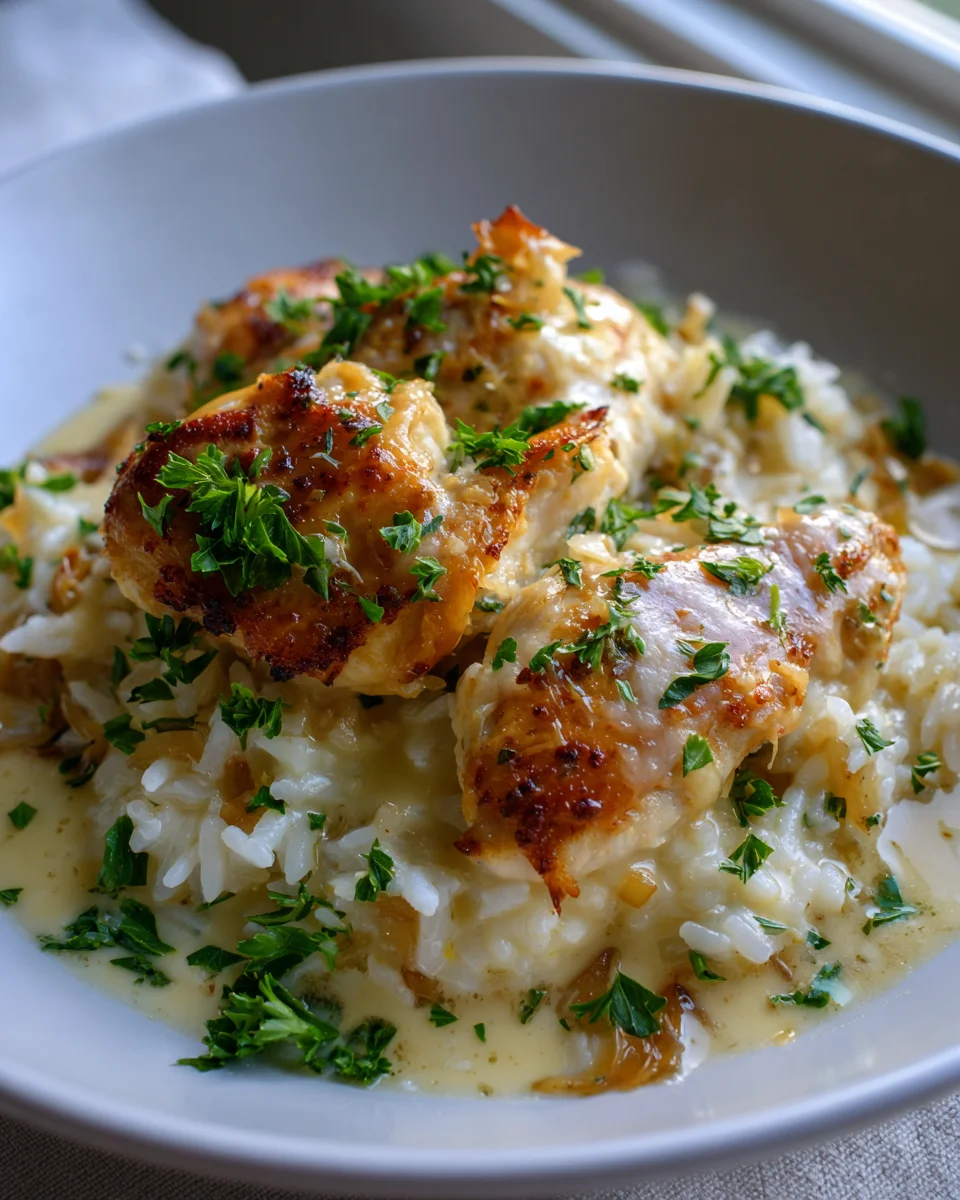 French Onion Chicken Rice: Easy One-Pan Dinner Recipe