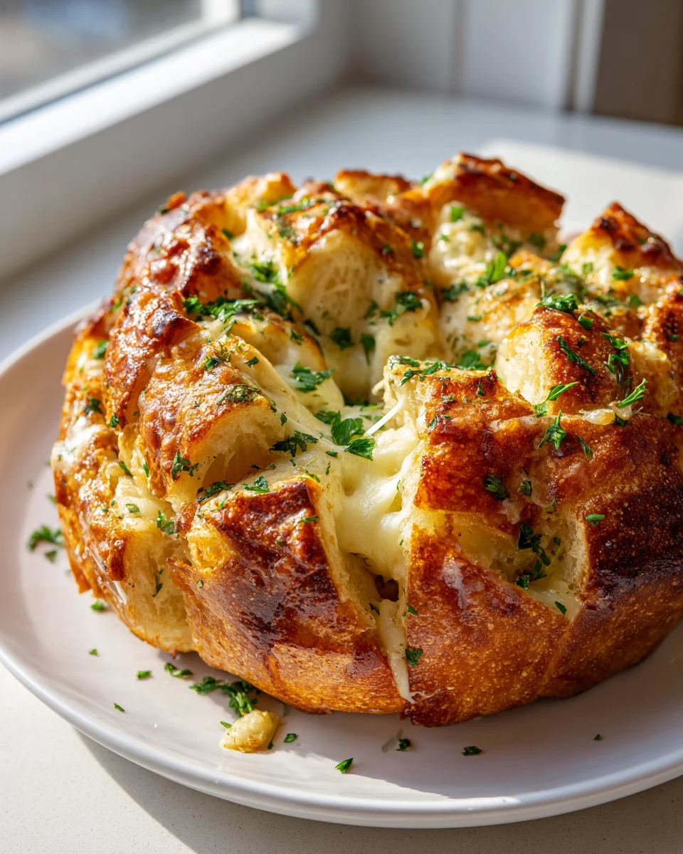 Amazing Pull Apart Garlic Cheese Bread – Perfect For Sharing