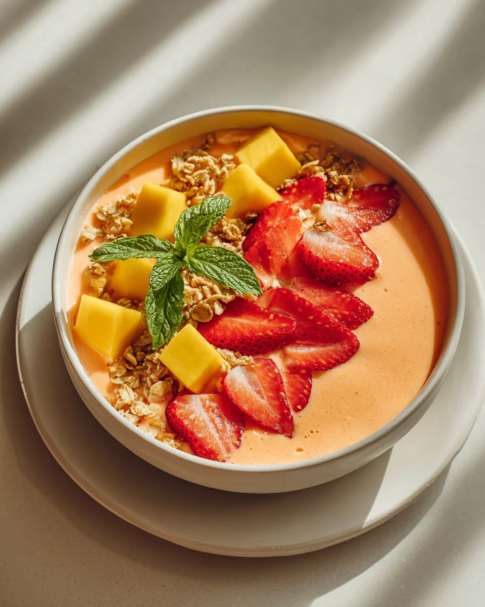 Best Mango Strawberry Smoothie Bowl - Quick & Nutritious Breakfast