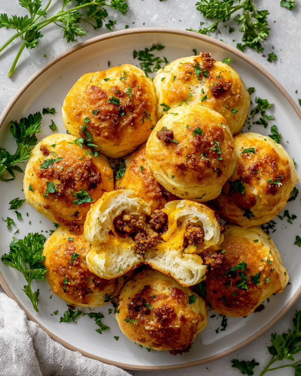 Garlic Parmesan Cheeseburger Bombs: Easy & Flavorful Recipe