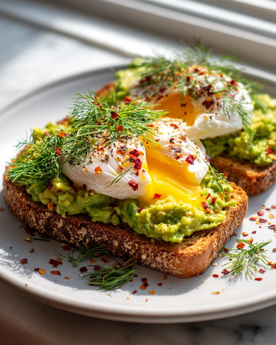 Healthy Avocado Toast with Poached Egg - Quick Recipe!