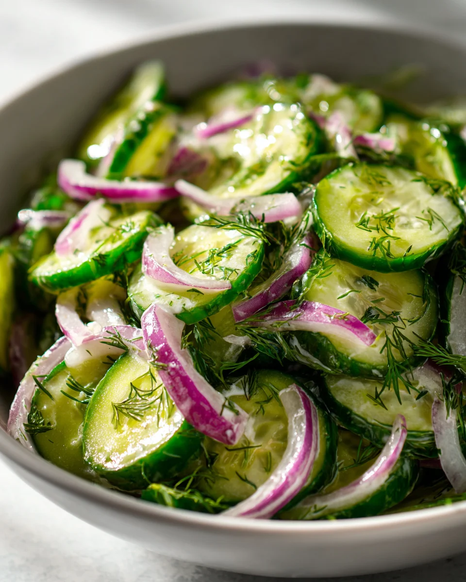 Cucumber Dill Salad: Easy, Fresh & Zesty Side Dish