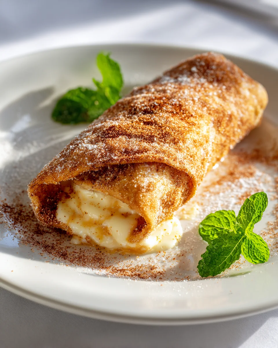 Cheesecake Dessert Chimichangas: Cinnamon Sugar Delights