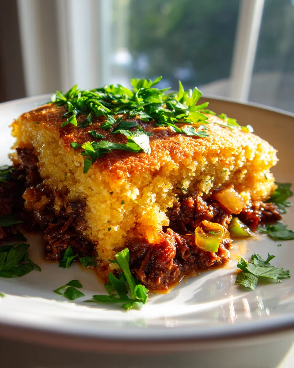 BBQ Pulled Beef Cornbread Casserole: Ultimate Comfort Food!