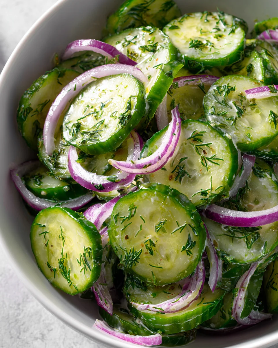 Cucumber Dill Salad: Easy, Fresh & Zesty Side Dish