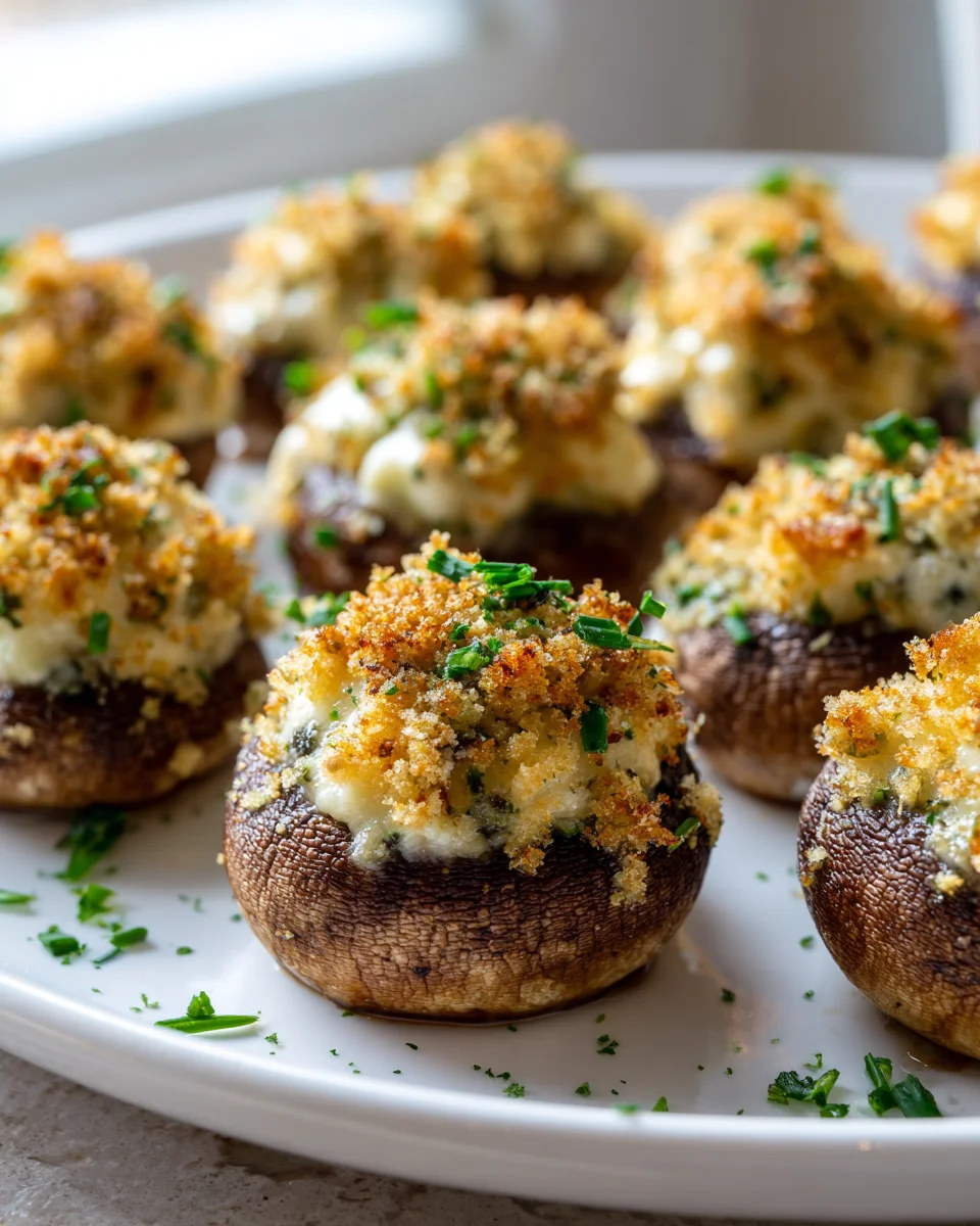 Mozzarella Popper Stuffed Mushrooms: Irresistibly Cheesy Bites
