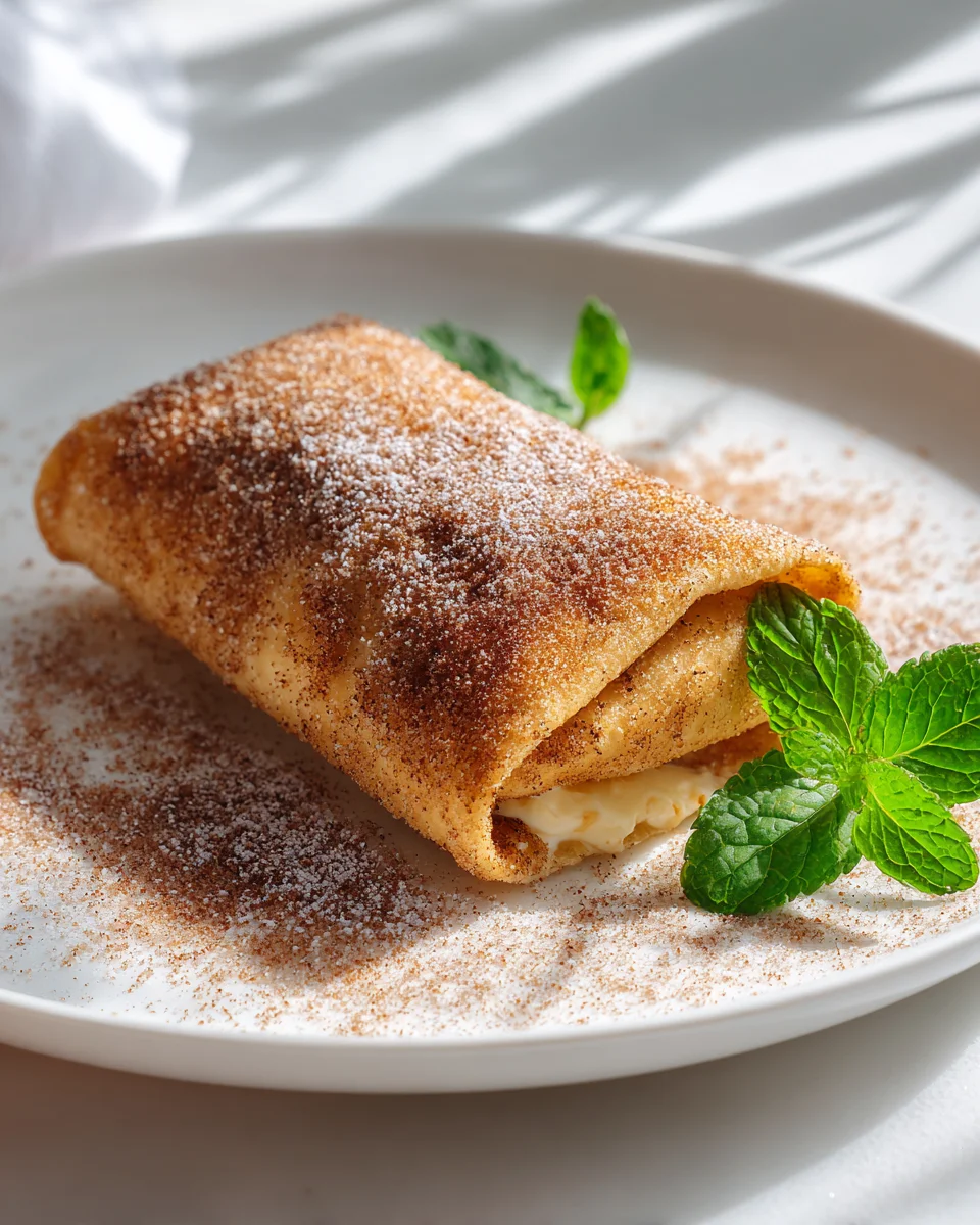 Cheesecake Dessert Chimichangas: Cinnamon Sugar Delights