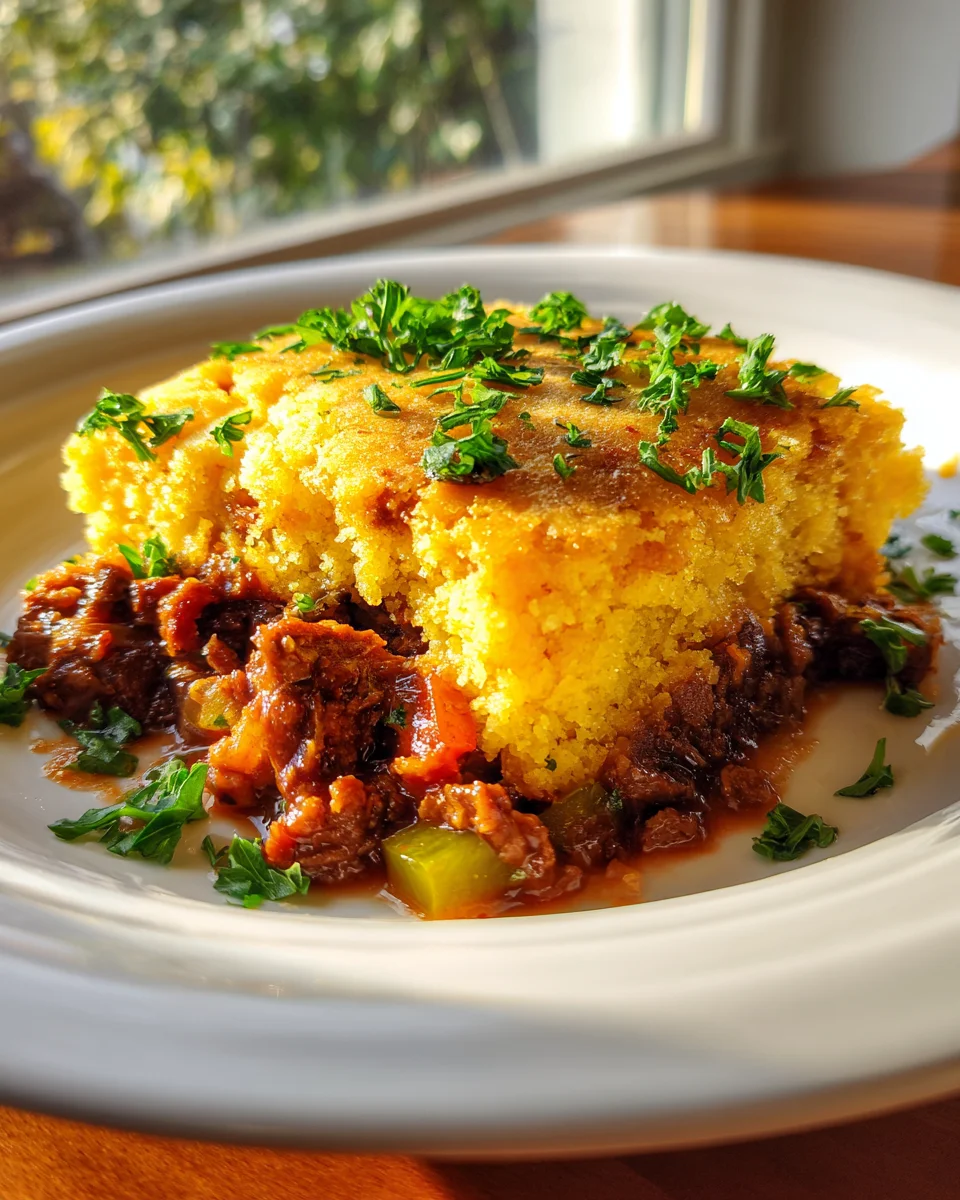 BBQ Pulled Beef Cornbread Casserole: Ultimate Comfort Food!