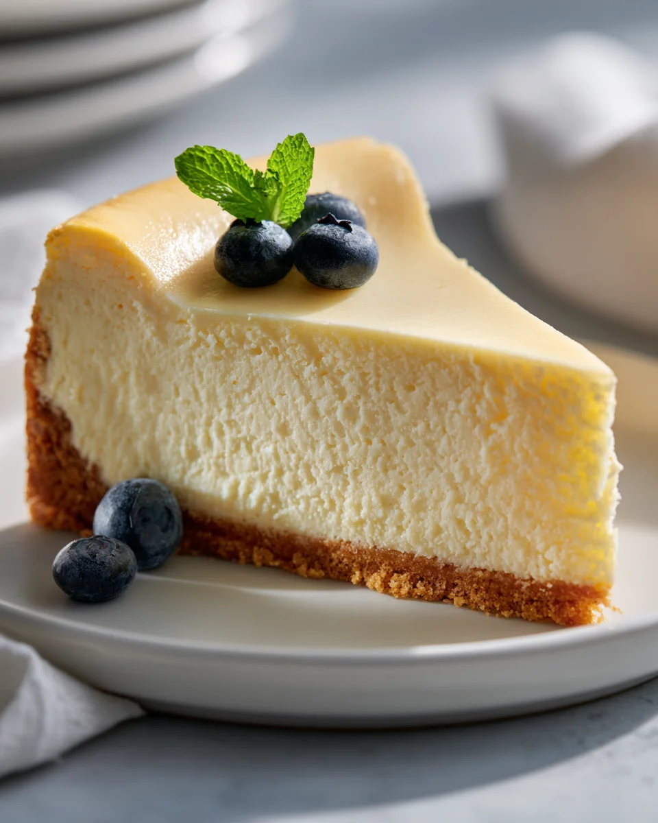 Creamy Classic Cheesecake: Quick, Easy & No Cracks!