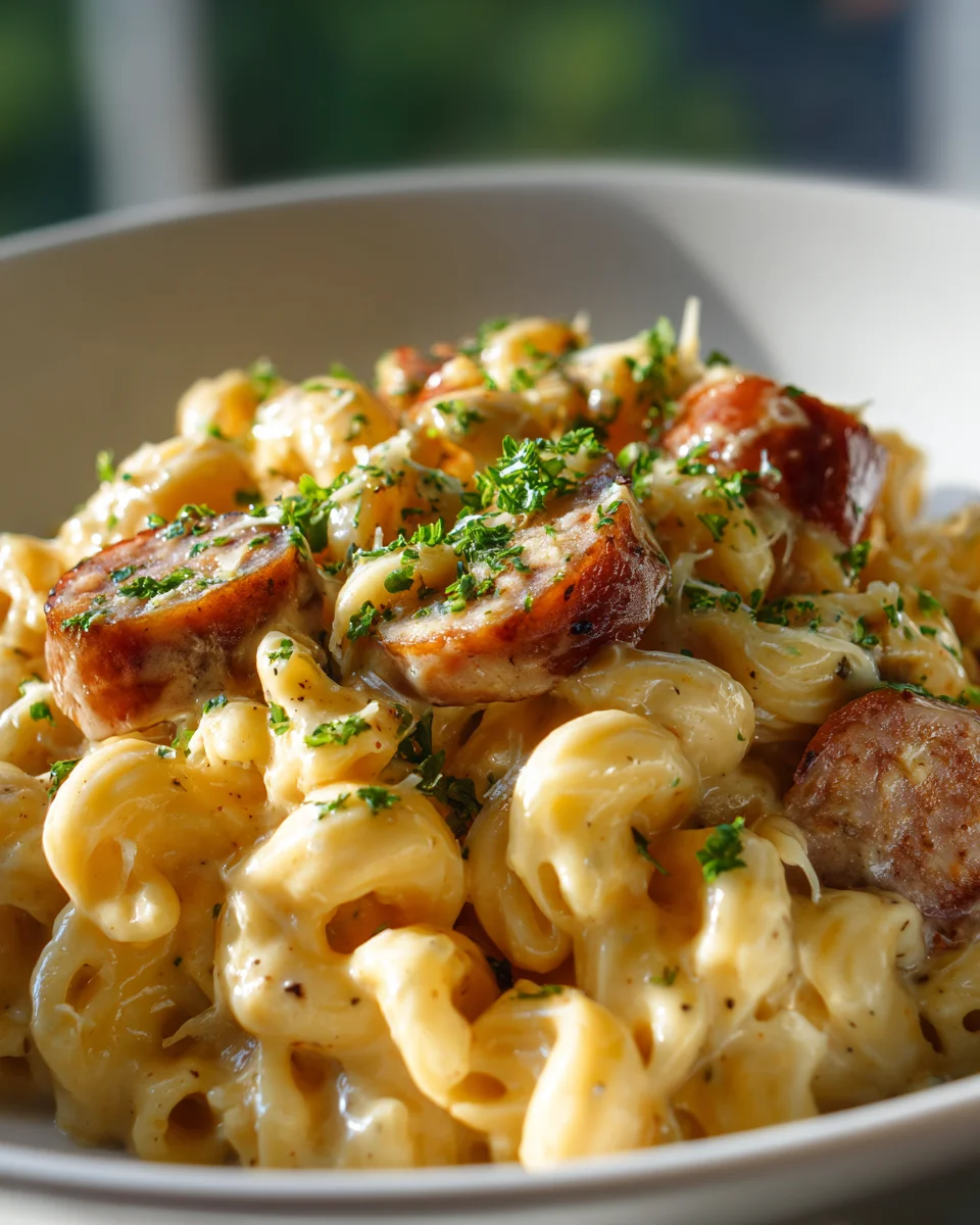 Easy One Pot Beef Kielbasa Mac And Cheese Dinner