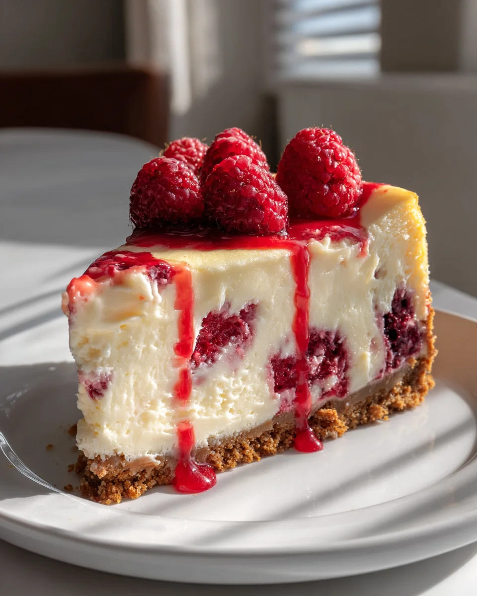 Indulgent White Chocolate Raspberry Cheesecake Recipe
