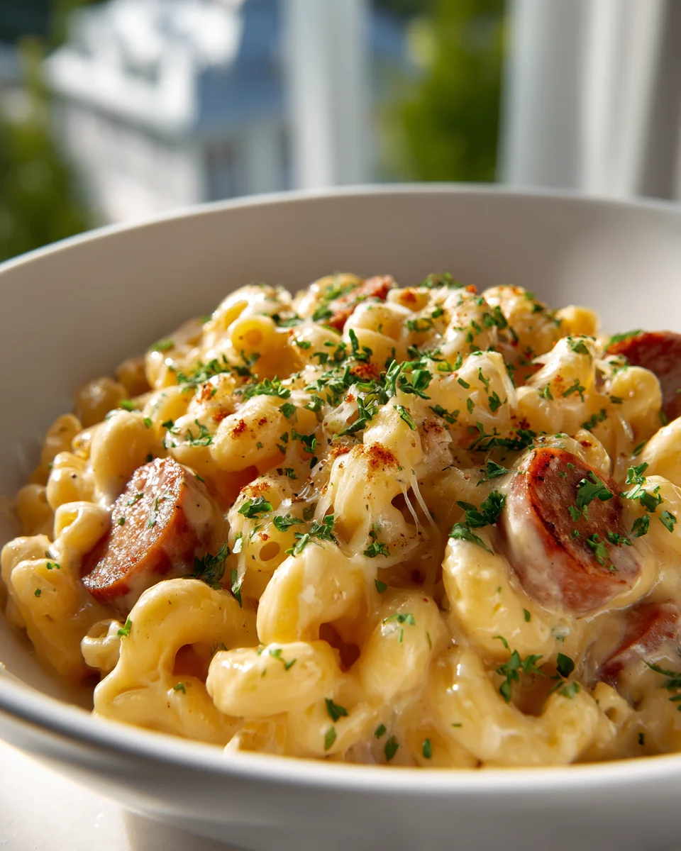 Easy One Pot Beef Kielbasa Mac And Cheese Dinner