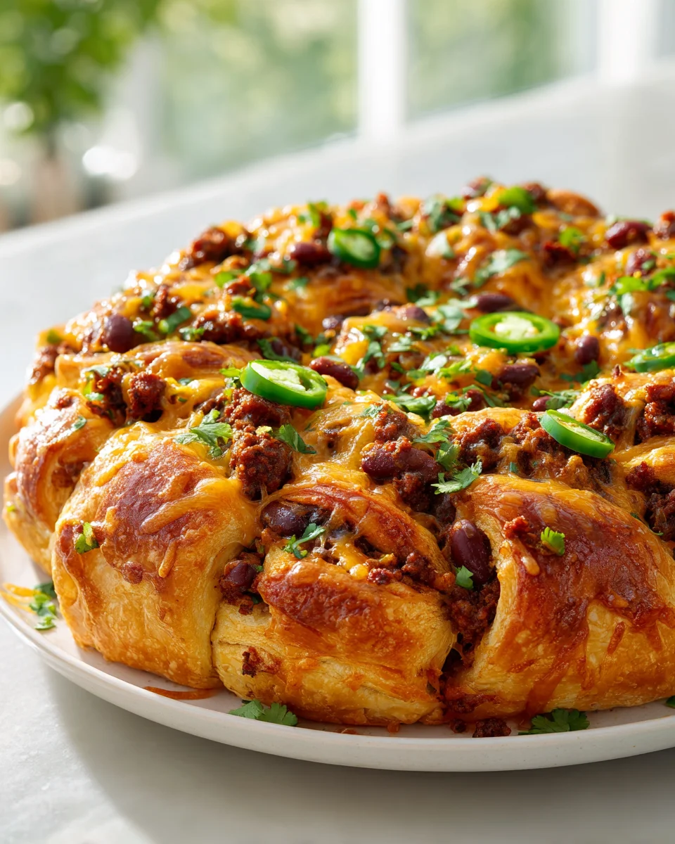 Beef Chili Taco Crescent Roll Ring – Easy Family Meal