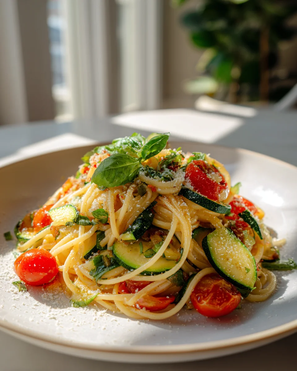 Fresh Zucchini Tomato Pasta: Easy 20-Minute Spring Dinner