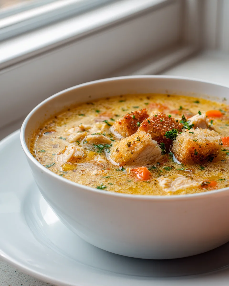 Easy Rotisserie Chicken Soup: Quick & Crispy Top Shortcut