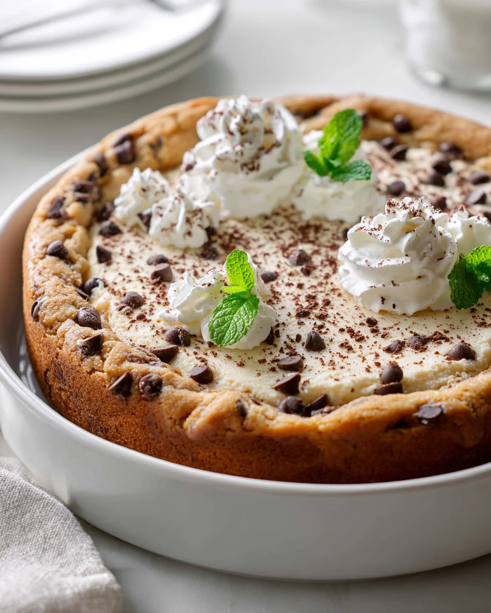 Decadent Skillet Cookie Cheesecake: Easy Dessert Recipe