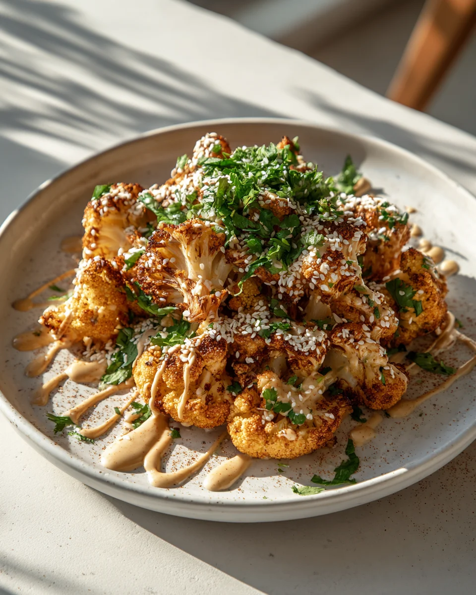 Moroccan Cauliflower with Tahini Honey: Ultimate Recipe