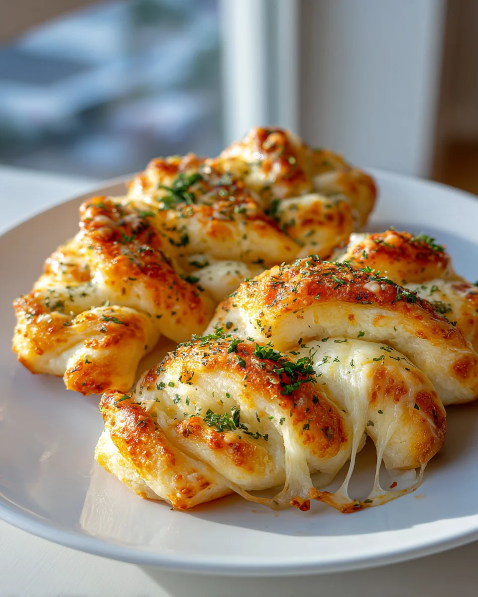 Crispy Air Fryer Pizza Cheese Bread Twists Recipe