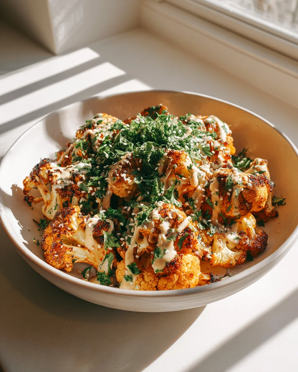 Moroccan Cauliflower with Tahini Honey: Ultimate Recipe