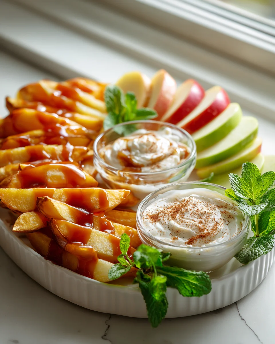 Salted Caramel Apple Fries Board: Your Ultimate Dessert!
