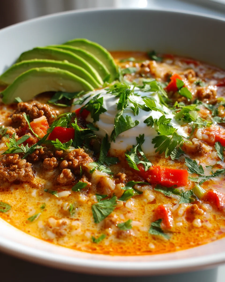 Crock Pot Taco Beef Rice Soup: Your New Family Favorite!