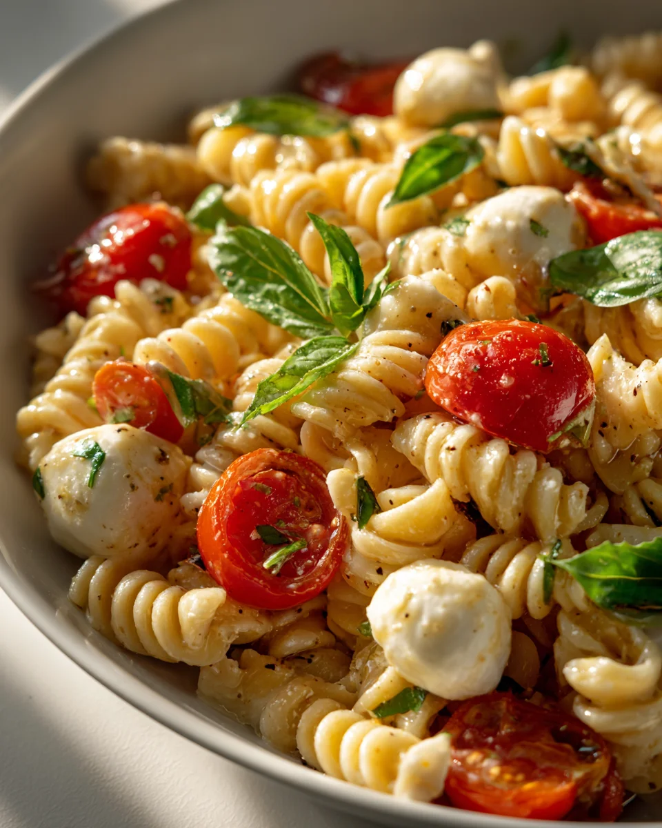 Quick Creamy Caprese Pasta Salad - Perfect for Any Occasion