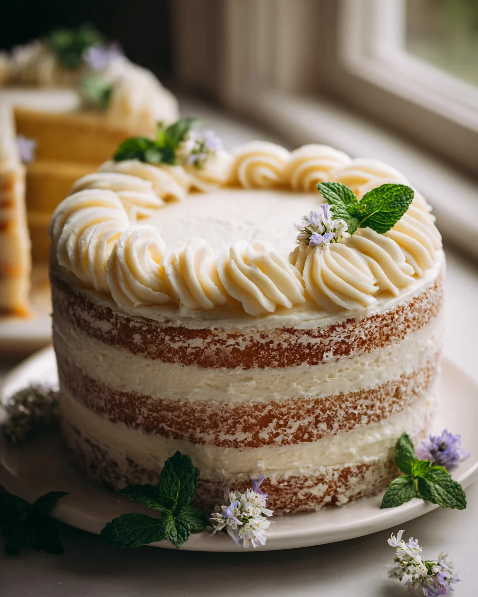 Best Ever Vanilla Bean Birthday Cake with Buttercream Frosting