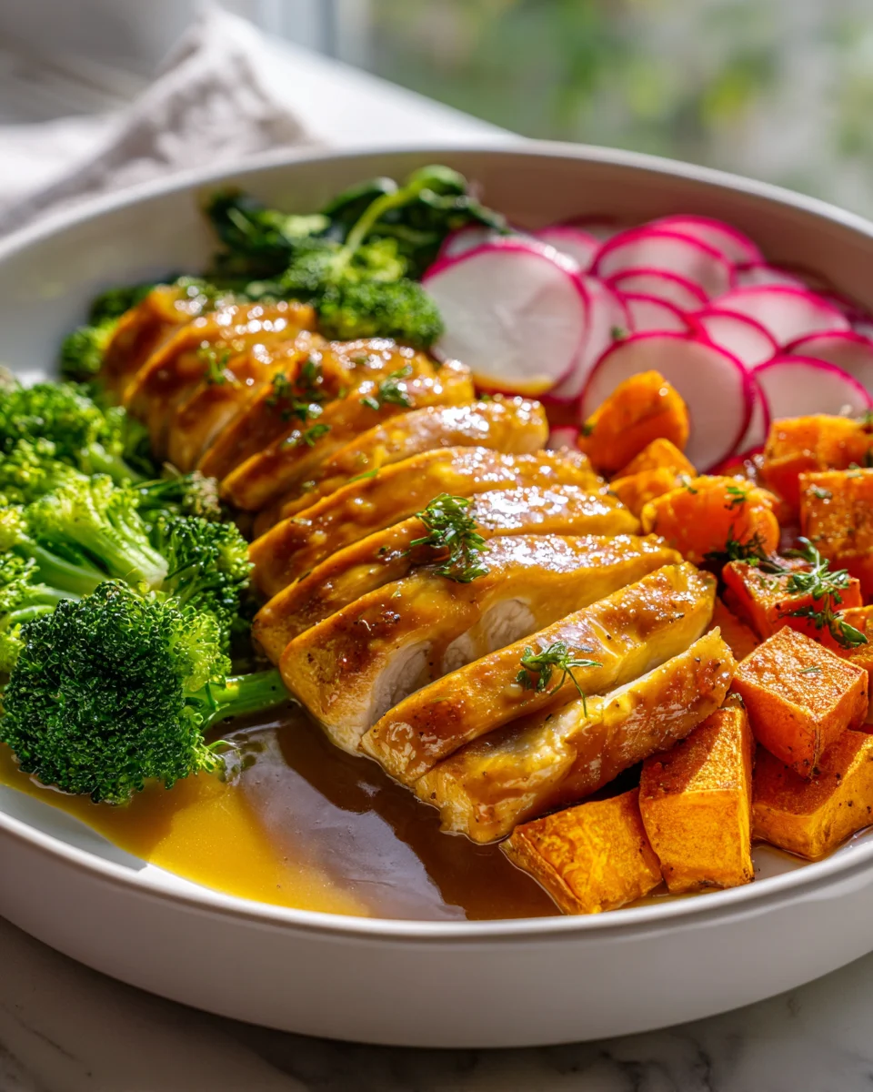 Maple Dijon Chicken Sweet Potato Bowls: Easy & Healthy