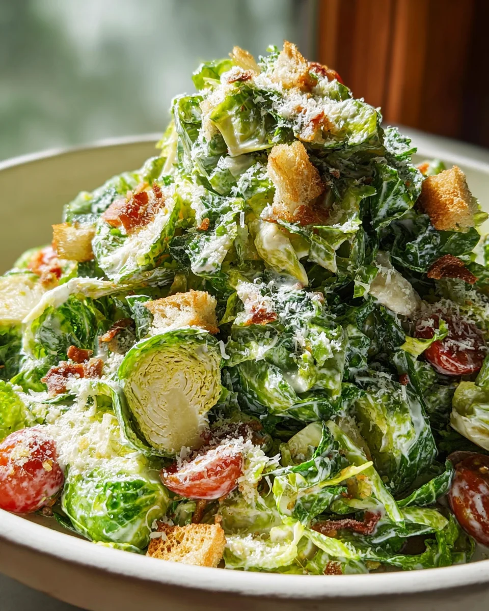 Delicious Brussels Sprouts Caesar Salad Recipe You’ll Love!