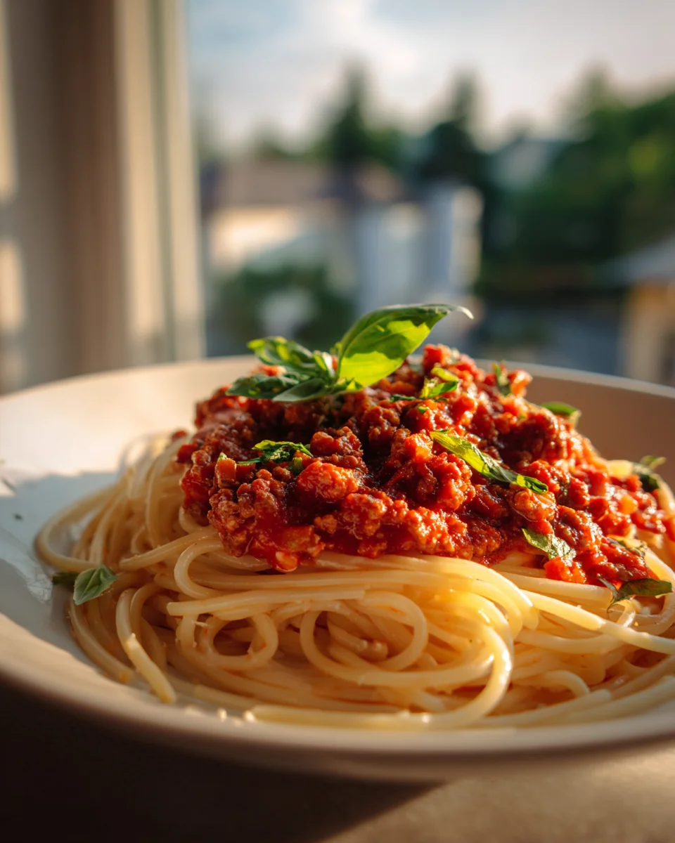 Classic Spaghetti & Rich Beef Tomato Sauce Recipe