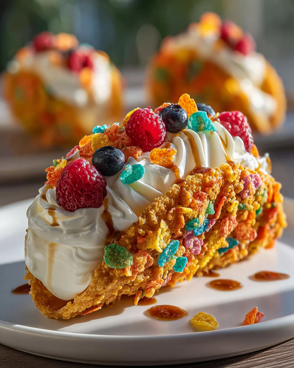 Fruity Pebbles Cheesecake Tacos: A Fun Dessert Recipe!