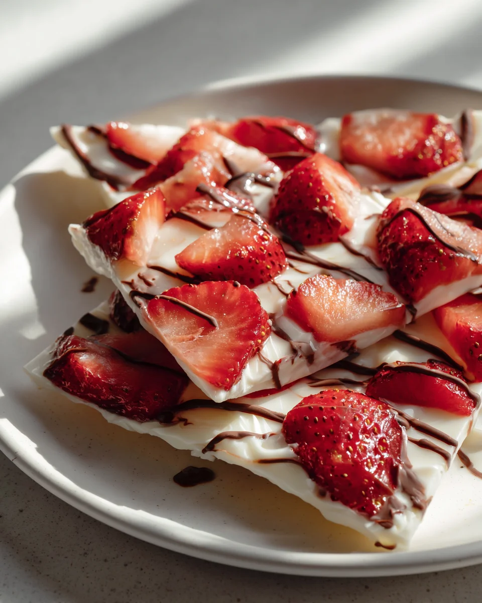 Delicious Strawberry Yogurt Bark – Perfect Healthy Frozen Treat