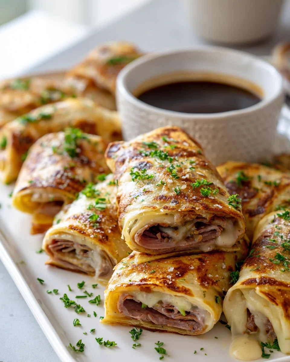 French Dip Tortilla Roll Ups Recipe: Easy Beefy Bites!