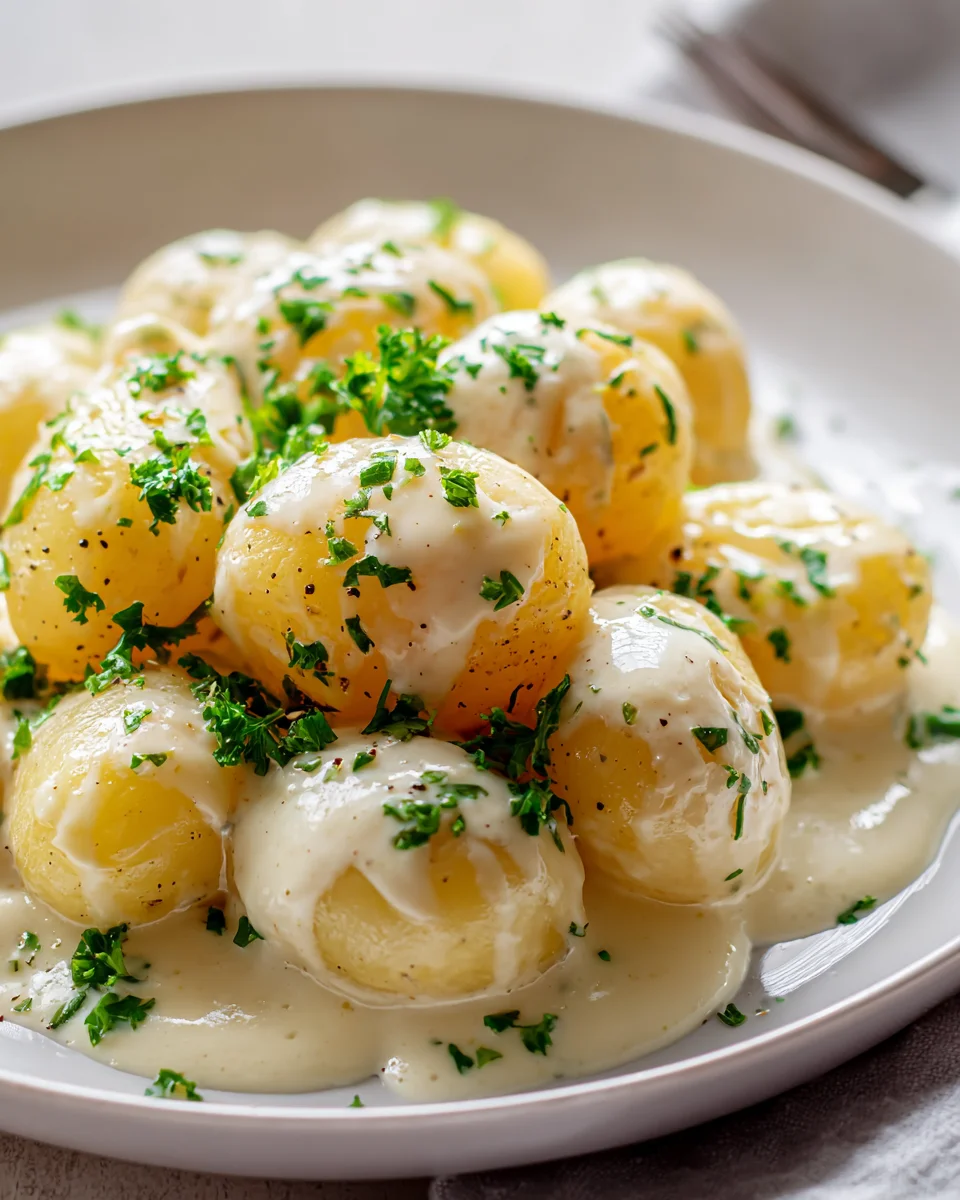 Creamy Garlic Baby Potatoes - Your New Favorite Side!