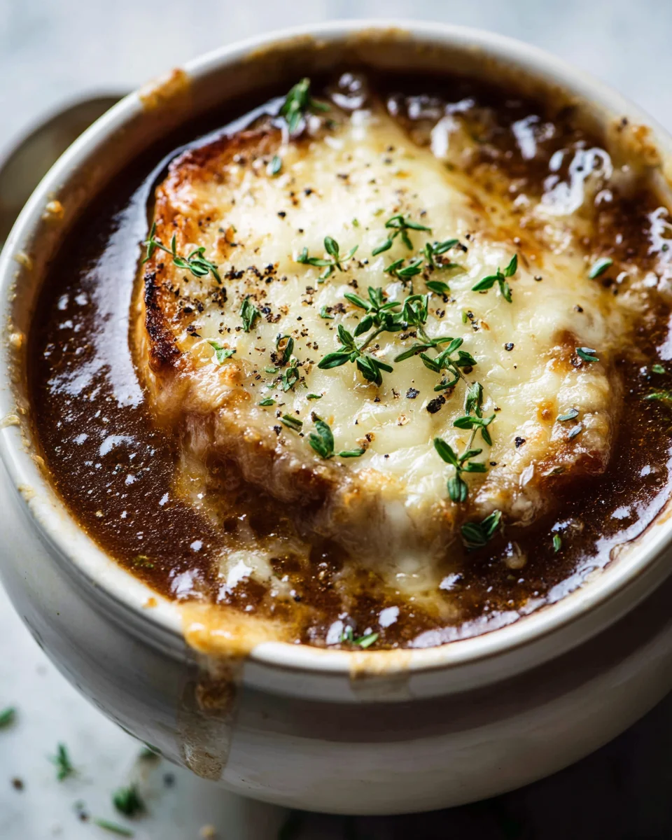 Deep Flavor Slow Cooker French Onion Soup, Easy Recipe