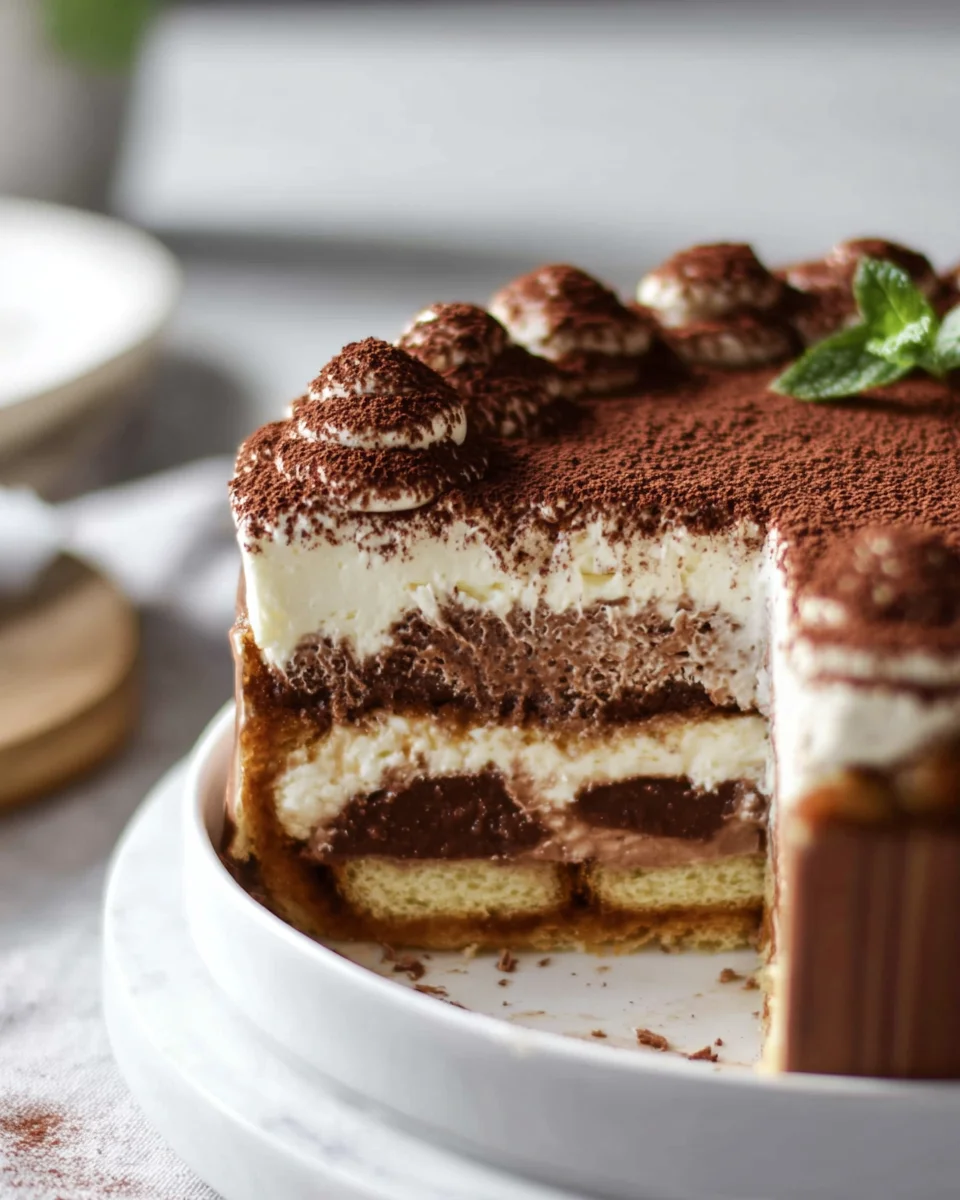 No-Bake Chocolate Tiramisu Cheesecake Recipe Delight