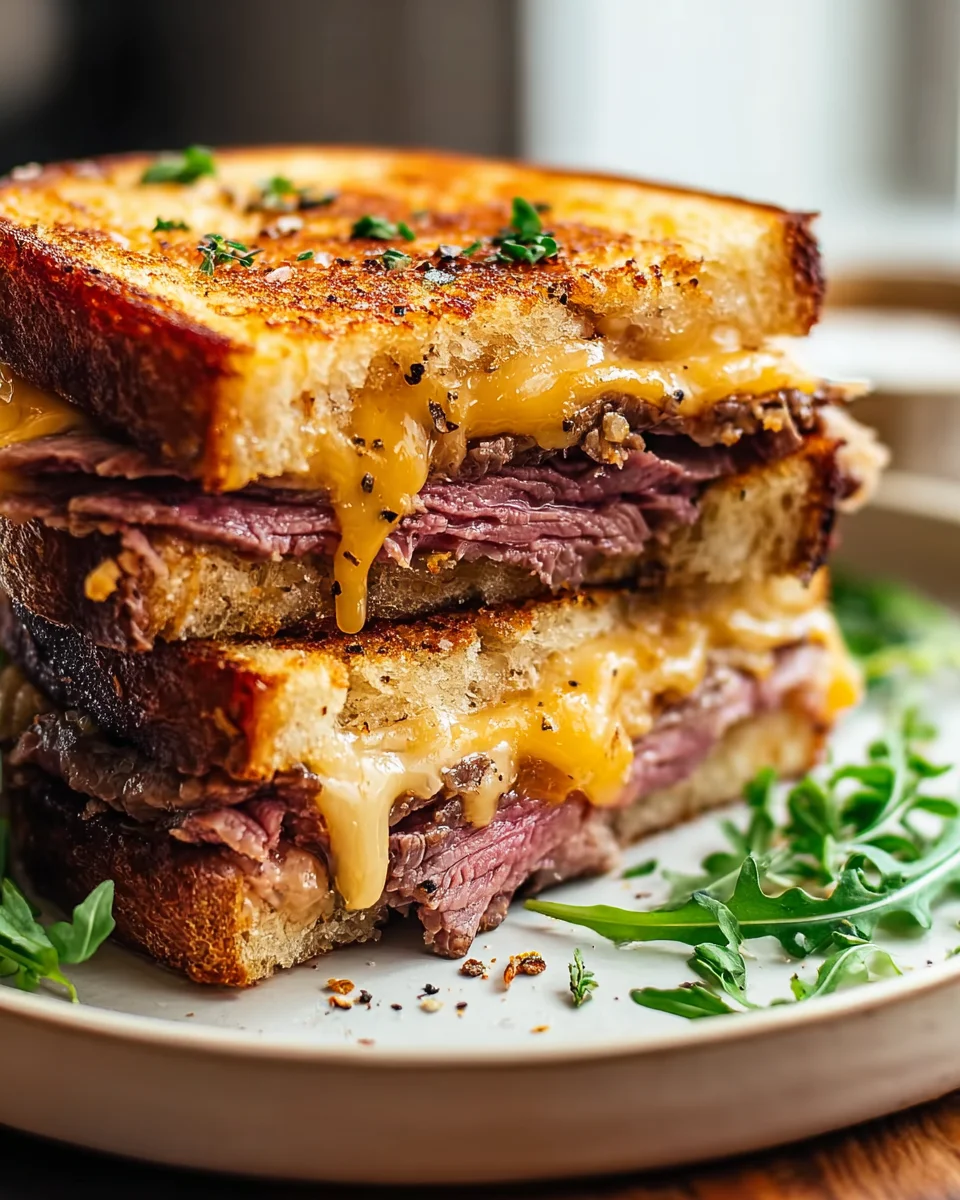 Ultimate Roast Beef Cheddar Melt Sandwich Recipe You’ll Love